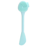 Handheld Silicone Face Cleaning Brush Mask DIY Mixing Stick Makeup Cleansing Brush(Green Double Head Knife Shape ) In Australia - Darrahopens