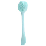 Handheld Silicone Face Cleaning Brush Mask DIY Mixing Stick Makeup Cleansing Brush(Green Double Head Knife Shape ) In Australia - Darrahopens