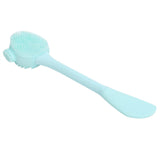 Handheld Silicone Face Cleaning Brush Mask DIY Mixing Stick Makeup Cleansing Brush(Green Double Head Knife Shape ) In Australia - Darrahopens