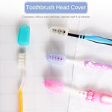 Silicone Toothbrush Head Cover Electric Toothbrush Protective Cap for Home Travel CampingRose Red