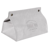 PU Leather Originality Tissue Box Desktop Tissue Organizer for Bedroom Living RoomGray In Australia - Darrahopens