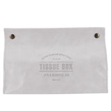 PU Leather Originality Tissue Box Desktop Tissue Organizer for Bedroom Living RoomGray In Australia - Darrahopens