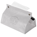 PU Leather Originality Tissue Box Desktop Tissue Organizer for Bedroom Living RoomGray In Australia - Darrahopens