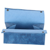 PU Leather Originality Tissue Box Desktop Tissue Organizer for Bedroom Living RoomBlue In Australia - Darrahopens