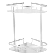 2 Layer Corner Shower Shelf Wall Mounted Aluminum Rack for Bathroom Kitchen Dormitory In Australia - Darrahopens