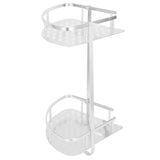 2 Layer Corner Shower Shelf Wall Mounted Aluminum Rack for Bathroom Kitchen Dormitory In Australia - Darrahopens