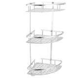 3 Tiers Corner Shower Shelf Wall Mounted Shower Organizer Storage Rack for Toilet Kitchen In Australia - Darrahopens