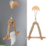 Toilet Paper Holder Innovative Hemp Rope Towel Roll Rack Stand Bathroom Accessory