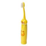 Children Electric Toothbrush Cartoon Pattern Waterproof Teeth Cleaning Brush Gift for KidsYellow In Australia - Darrahopens
