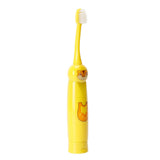 Children Electric Toothbrush Cartoon Pattern Waterproof Teeth Cleaning Brush Gift for KidsYellow In Australia - Darrahopens