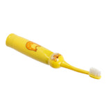 Children Electric Toothbrush Cartoon Pattern Waterproof Teeth Cleaning Brush Gift for KidsYellow In Australia - Darrahopens