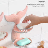 Double Layers Soap Box Wall-Mounted Soap Holder Drain Rack for Bathroom Supplies