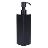 200ml Square Shower Bottle 304 Stainless Steel Shampoo Hand Soap Dispenser Black