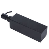 200ml Square Shower Bottle 304 Stainless Steel Shampoo Hand Soap Dispenser Black