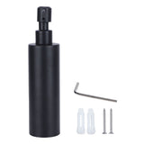 200ml Round Soap Dispenser Wall‑Mounted Shampoo Shower Gel Container Bathroom Supply Black In Australia - Darrahopens