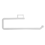 Wall Mounted Paper Roll Holder Towel Hanger Toilet Paper Rack Bathroom Kitchen OrganizerWhite