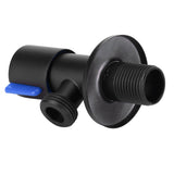 G1/2 Thread Angle Valve Stainless Steel Water Stop Valve for Bathroom Toilet SuppliesSingle Cold In Australia - Darrahopens