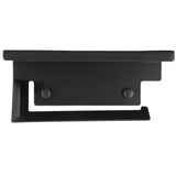 Toilet Paper Rack Wall Mounted Paper Towel Stand with Phone Holder Bathroom Supplies Black In Australia - Darrahopens