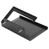 Toilet Paper Rack Wall Mounted Paper Towel Stand with Phone Holder Bathroom Supplies Black In Australia - Darrahopens