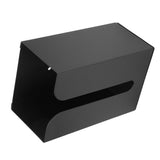 Black Tissue Box Holder Stand Wall Mount Napkin Organizer for Kitchen Bathroom Toilet