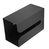 Black Tissue Box Holder Stand Wall Mount Napkin Organizer for Kitchen Bathroom Toilet