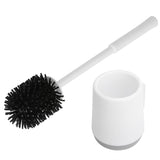 Toilet Brush with Holder Set Wall Mounted Soft Toilet Cleaner Brush for Bathroom