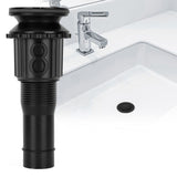 Stainless Steel Wash Basin Drain Filter Sink Drain Stopper Bathroom Accessories Black