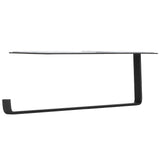 Paper Towel Holder Under Cabinet Self Adhesive Toilet Paper Rack Bathroom Kitchen Matte Black