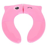 Folding Potty Seat Pad Portable Baby Toddler Toilet Training Seat Non Slip Pad for Travel(Pink ) In Australia - Darrahopens