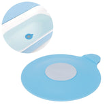 Bathtub Drain Stopper Silicone Sink Suction Cup Drain Plug Cover for Kitchen Bathroom Blue