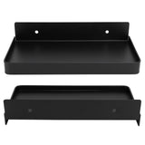 Bathroom Phone Holder Wall Mounted Thick Phone Storage Shelf Toilet Accessory 185x90mmBlack