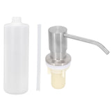 Kitchen Sink Soap Dispenser Brushed Refillable Reusable Lotion Pump Bottle Organizer