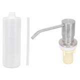 Kitchen Sink Soap Dispenser Brushed Refillable Reusable Lotion Pump Bottle Organizer