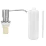 Kitchen Sink Soap Dispenser Brushed Refillable Reusable Lotion Pump Bottle Organizer
