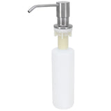 Kitchen Sink Soap Dispenser Brushed Refillable Reusable Lotion Pump Bottle Organizer