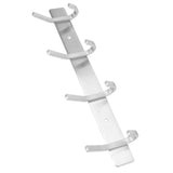 Stainless Steel Hook Wall Mounted Brushed Simple Style 4‑Hook Wall Hanger for Home Bathroom