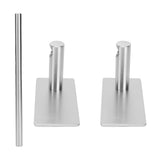 Stainless Steel Self‑Adhesive Towel Bar with Base Bathroom Kitchen Towel Rack for Home In Australia - Darrahopens