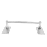Stainless Steel Self‑Adhesive Towel Bar with Base Bathroom Kitchen Towel Rack for Home