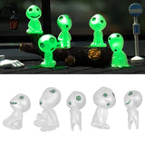 5Pcs Luminous Small Ornaments Outdoor Lawn Decoration Garden Statues for Courtyard Balcony Decor