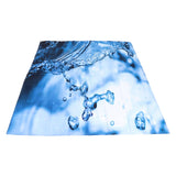 Shower Curtain Set Waterproof Hanging Bath Curtain with Rings Bathroom Accessory180x180cm