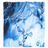 Shower Curtain Set Waterproof Hanging Bath Curtain with Rings Bathroom Accessory180x180cm
