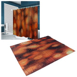 Bath Curtain with Rings Waterproof Innovative Thicken Shower Curtain for Home Bathroom180x180cm