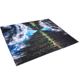Shower Curtain Landscape Pattern Bath Curtain Set with Rings Home Bathroom Decoration180x180cm
