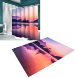 Bath Curtain Set with Rings Waterproof Thicken Bathroom Shower Curtain Decoration180x180cm