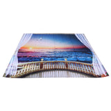 Waterproof Shower Bath Curtain Free Punch with Hooks for Home Bathroom Decoration150x180 cm In Australia - Darrahopens