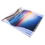 Waterproof Shower Bath Curtain Free Punch with Hooks for Home Bathroom Decoration150x180 cm