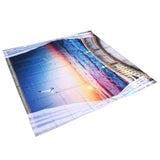 Waterproof Shower Bath Curtain Free Punch with Hooks for Home Bathroom Decoration150x180 cm