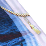Waterproof Shower Bath Curtain Free Punch with Hooks for Home Bathroom Decoration150x180 cm