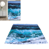 Shower Curtain with 12 Hooks Waterproof Shower Curtain Set for Bathroom Supplies180x180 cm