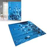 Shower Curtain with 12 Hooks Waterproof Shower Bath Curtain for Bathroom Decoration180x180 cm